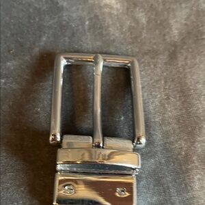 Jack Spade Shiny Silver Belt Buckle reversible